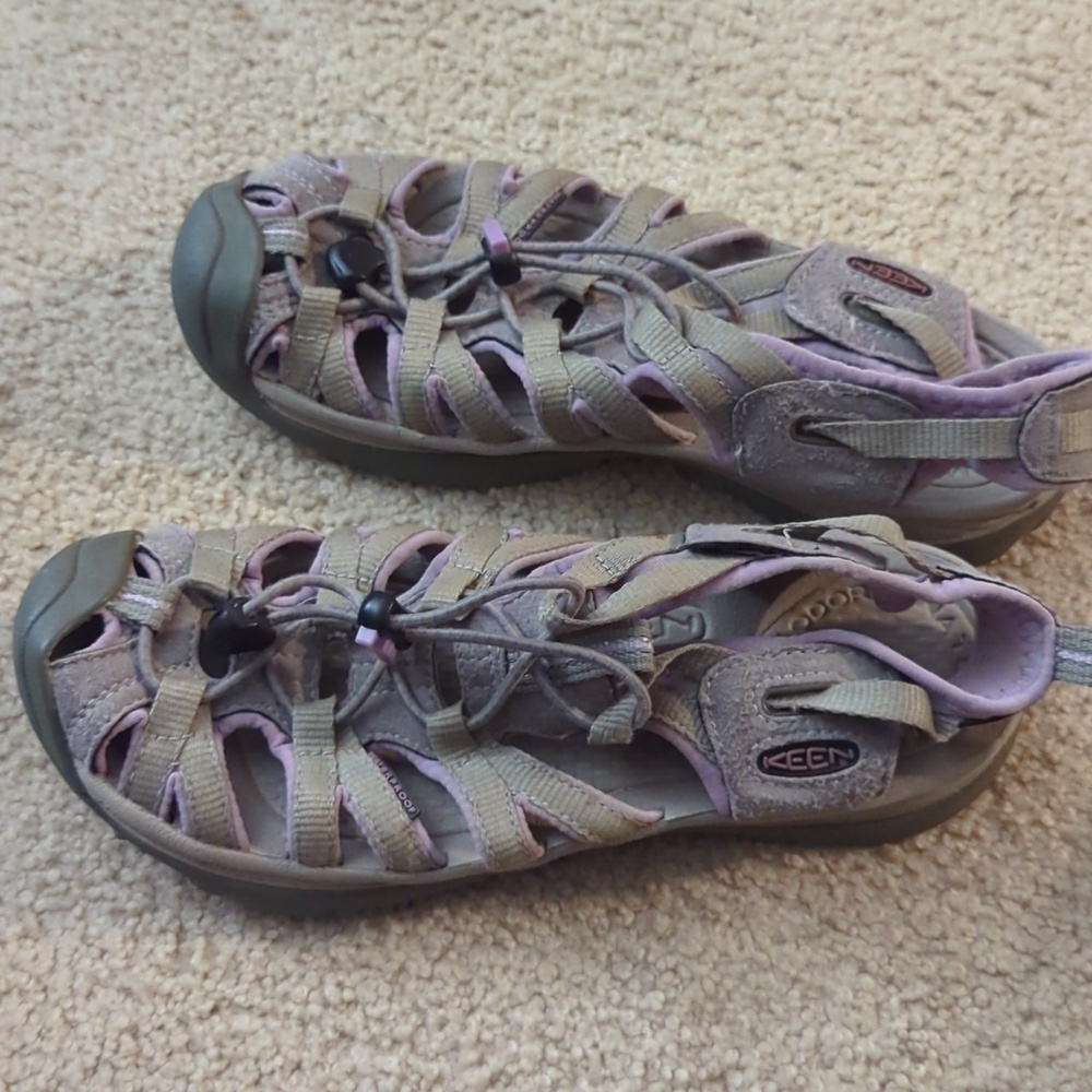 Keen Whisper Outdoor Sport Sandal Size US 7.5 Purple Waterproof Strappy - Picture 4 of 11